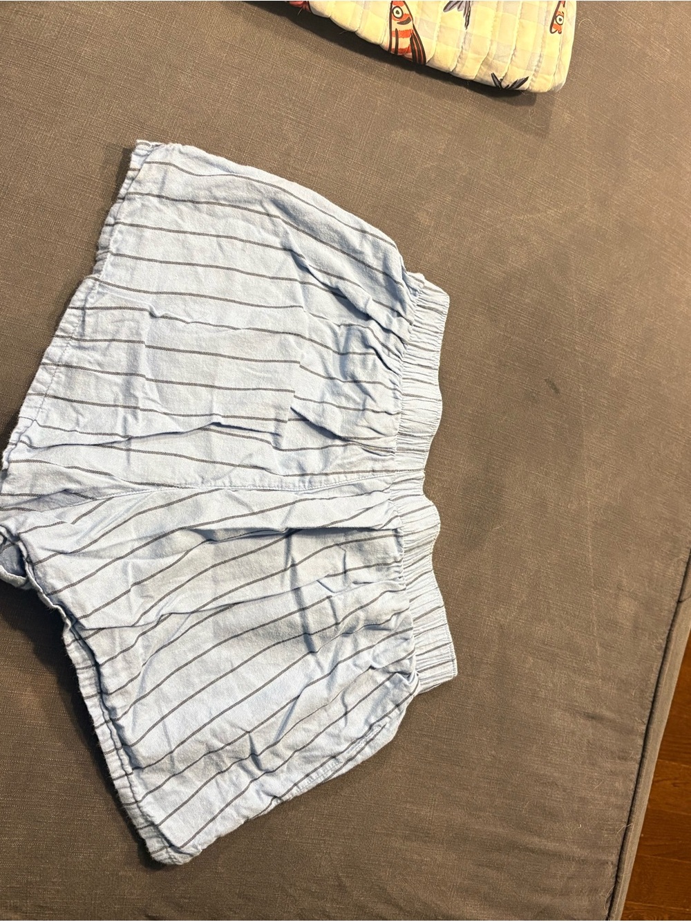 wild fable Light Blue Pinstripe High-Waist Women’s Shorts - Picture 4 of 4